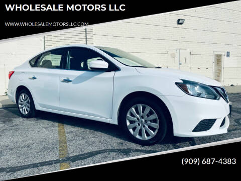 2016 Nissan Sentra for sale at WHOLESALE MOTORS LLC in Riverside CA