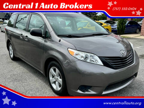 2012 Toyota Sienna for sale at Central 1 Auto Brokers in Virginia Beach VA