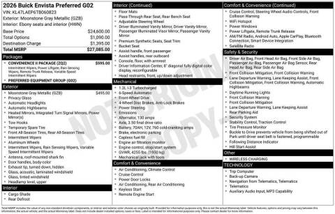 2026 Buick Envista Preferred