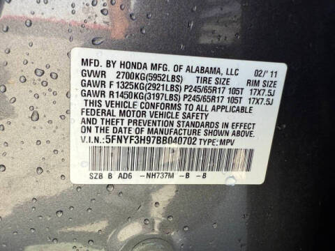 2011 Honda Pilot Touring