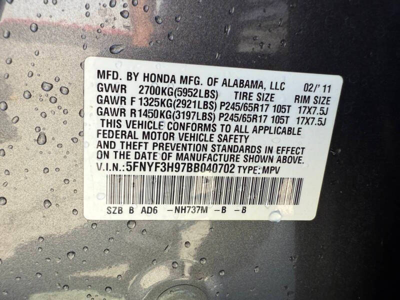 2011 Honda Pilot Touring