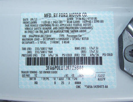 2018 Ford Fusion Hybrid SE