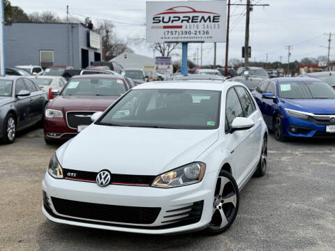 2015 Volkswagen Golf GTI for sale at Supreme Auto Sales in Chesapeake VA
