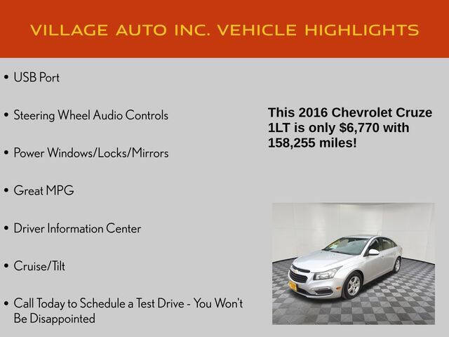 2016 Chevrolet Cruze Limited 1LT Auto
