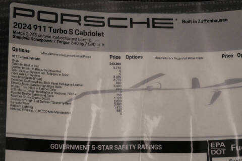 2024 Porsche 911 Turbo S