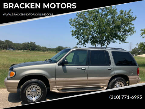 2000 Mercury Mountaineer for sale at BRACKEN MOTORS in San Antonio TX