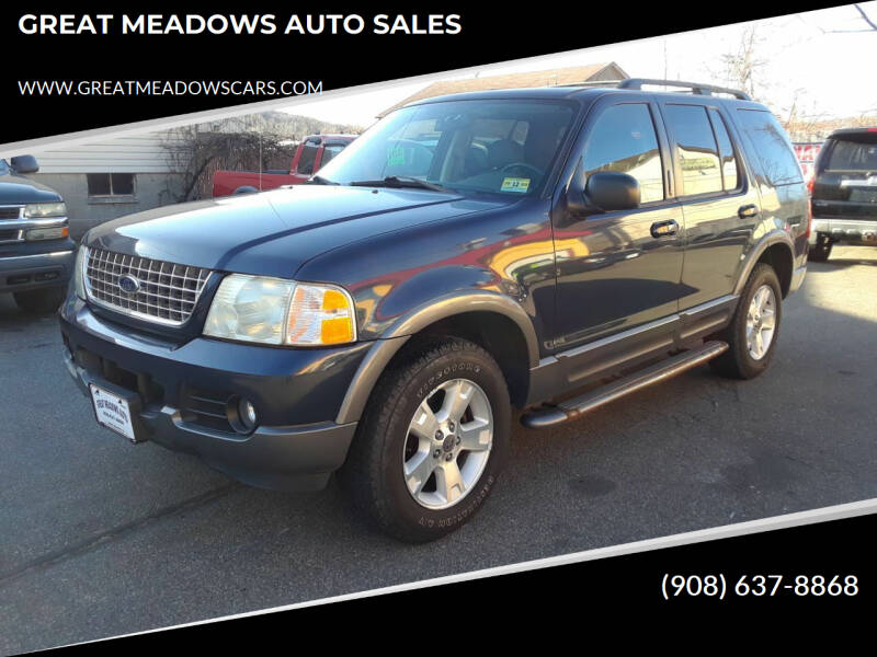 2003 Ford Explorer for sale at GREAT MEADOWS AUTO SALES in Great Meadows NJ