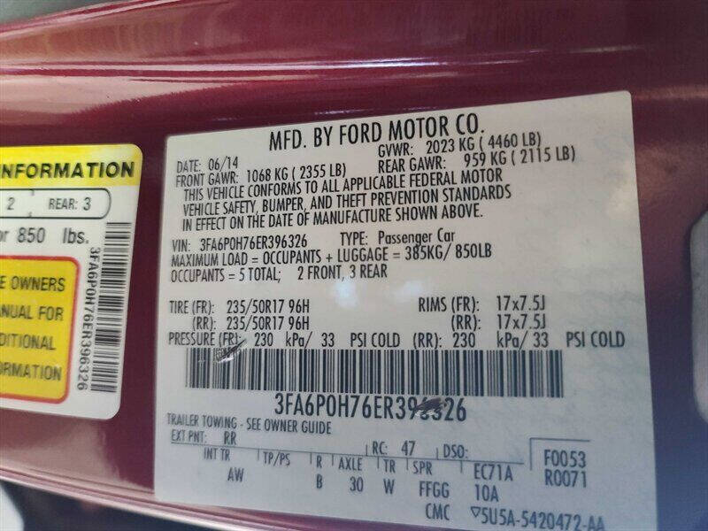 2014 Ford Fusion SE