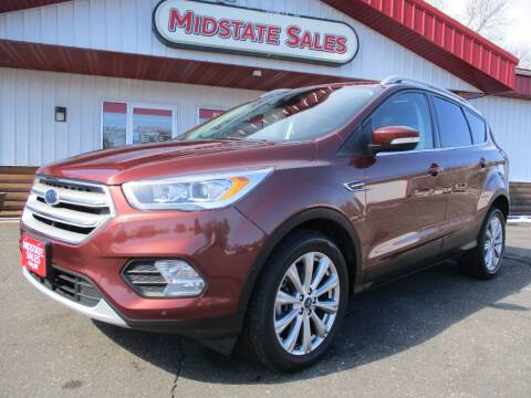 2018 Ford Escape for sale at Midstate Sales in Foley MN