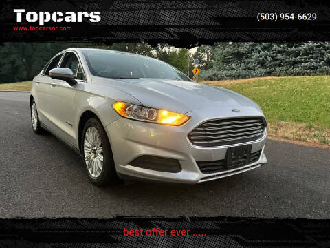 2016 Ford Fusion Hybrid for sale at Topcars in Wilsonville OR