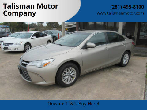 2016 Toyota Camry for sale at Talisman Motor Company in Houston TX