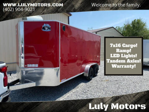2024 R&M 7x16 V-Nose Enclosed Cargo for sale at Luly Motors-Trailers in Lincoln NE