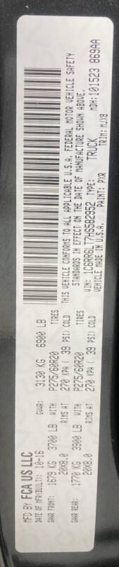 2017 RAM 1500 Big Horn