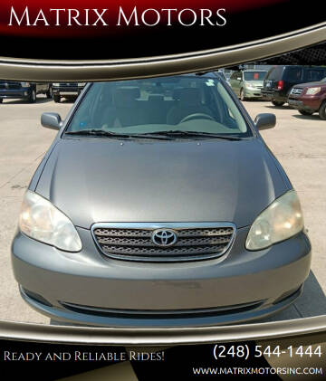 2007 Toyota Corolla for sale at Matrix Motors in Berkley MI