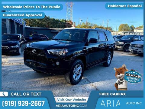 2018 Toyota 4Runner for sale at Aria Auto Inc. in Raleigh NC