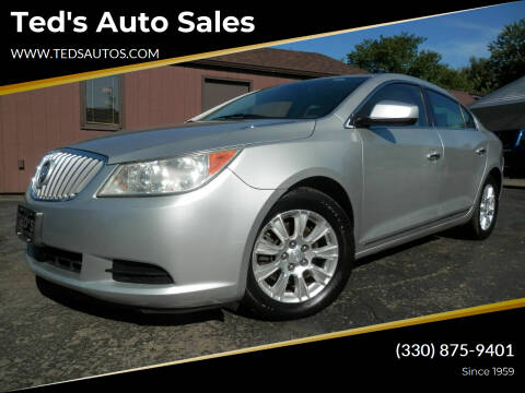 2012 Buick LaCrosse for sale at Ted's Auto Sales in Louisville OH
