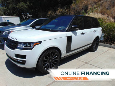 2017 Land Rover Range Rover for sale at So Cal Performance SD, llc in San Diego CA