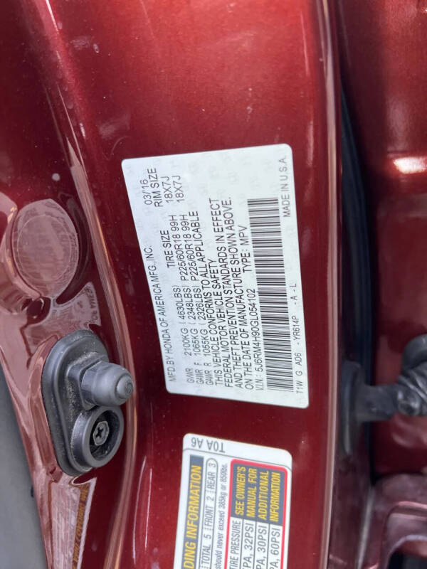 2016 Honda CR-V Touring