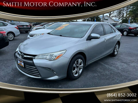 2015 Toyota Camry for sale at Smith Motor Company, Inc. in Mc Cormick SC