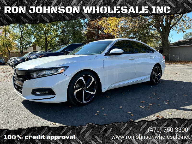 2019 Honda Accord for sale at RON JOHNSON WHOLESALE INC in Springdale AR