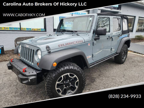 2013 Jeep Wrangler Unlimited for sale at Carolina Auto Brokers of Hickory LLC in Newton NC