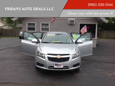 2013 Chevrolet Cruze for sale at Fridays Auto Deals LLC in Oshkosh WI