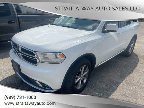 2014 Dodge Durango for sale at Strait-A-Way Auto Sales LLC in Gaylord MI