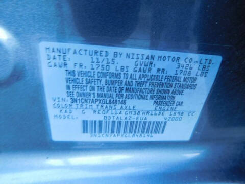 2016 Nissan Versa 1.6 S