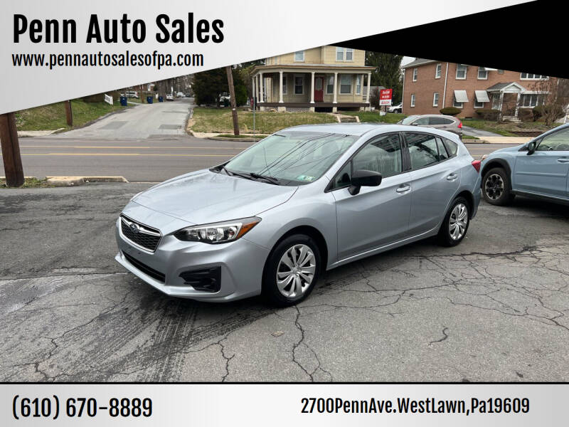 2019 Subaru Impreza for sale at Penn Auto Sales in West Lawn PA