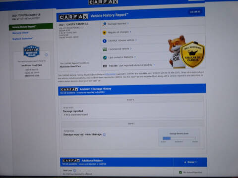 2021 Toyota Camry LE