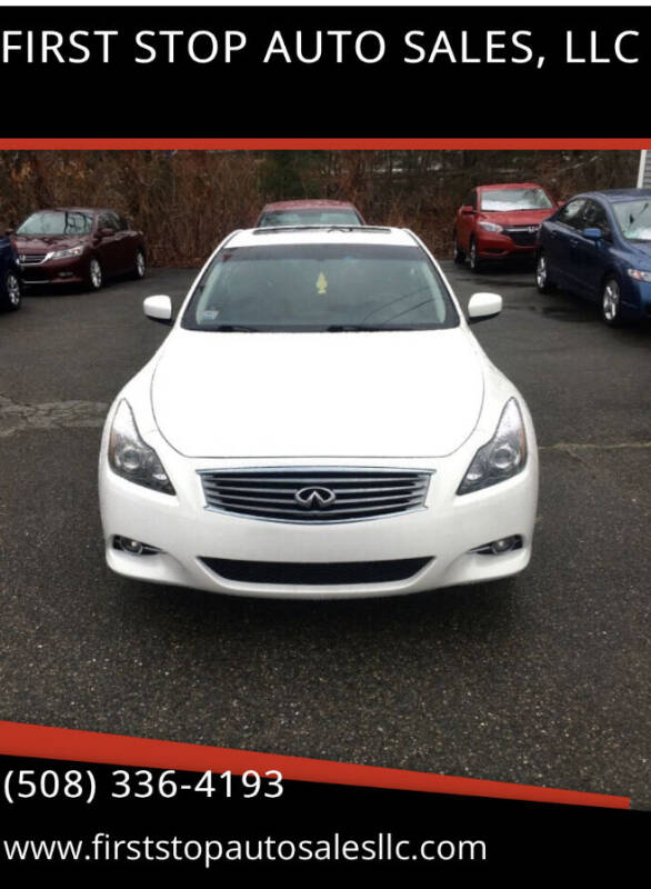 2013 Infiniti G37 Coupe for sale at FIRST STOP AUTO SALES, LLC in Rehoboth MA