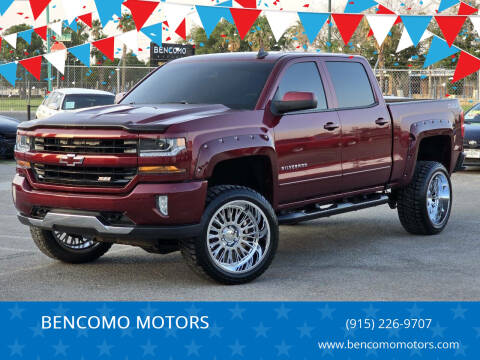 2016 Chevrolet Silverado 1500 for sale at BENCOMO MOTORS in El Paso TX