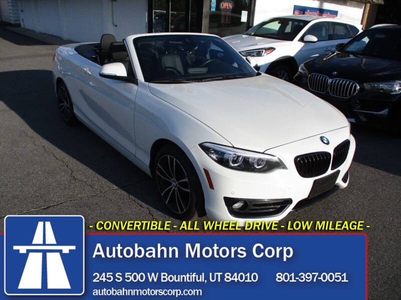 2020 BMW 2 Series for sale at Autobahn Motors Corp in Bountiful UT