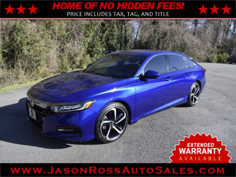 2018 Honda Accord for sale at Jason Ross Auto Sales in Burlington NC