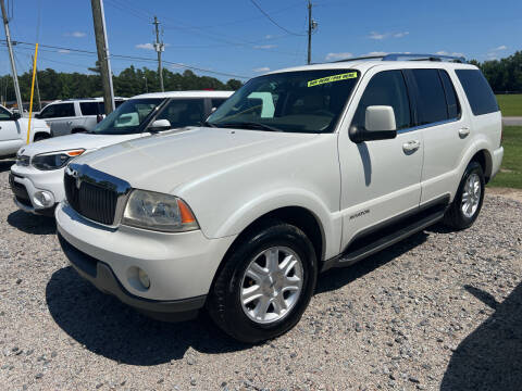 2004 Lincoln Aviator for sale at Baileys Truck and Auto Sales in Effingham SC