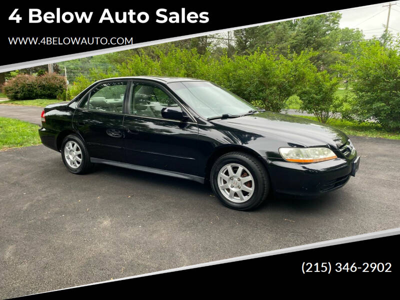 2002 Honda Accord for sale at 4 Below Auto Sales in Willow Grove PA