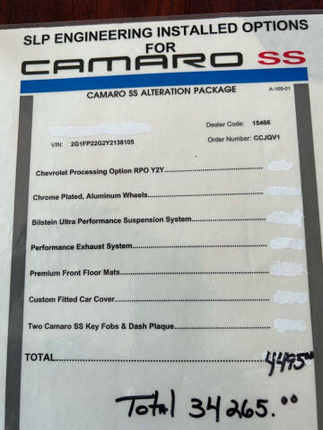 2000 Chevrolet Camaro Z28 SS