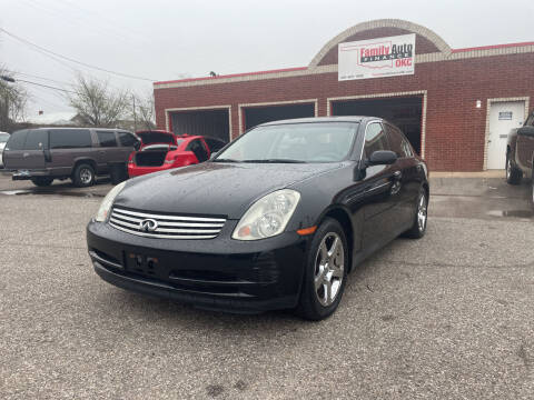 2003 Infiniti G35 for sale at Family Auto Finance OKC LLC in Oklahoma City OK