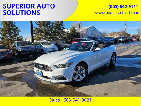 2016 Ford Mustang for sale at SUPERIOR AUTO SOLUTIONS in Spearfish SD