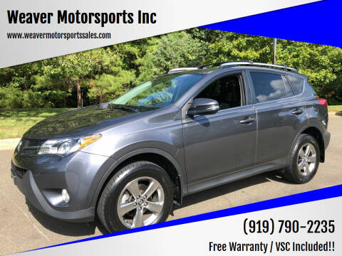 2015 Toyota RAV4 for sale at Weaver Motorsports Inc in Cary NC