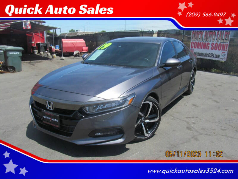 2019 Honda Accord for sale at Quick Auto Sales in Ceres CA