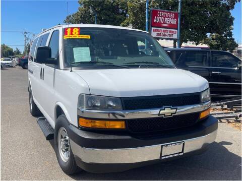2018 Chevrolet Express for sale at MERCED AUTO WORLD in Merced CA
