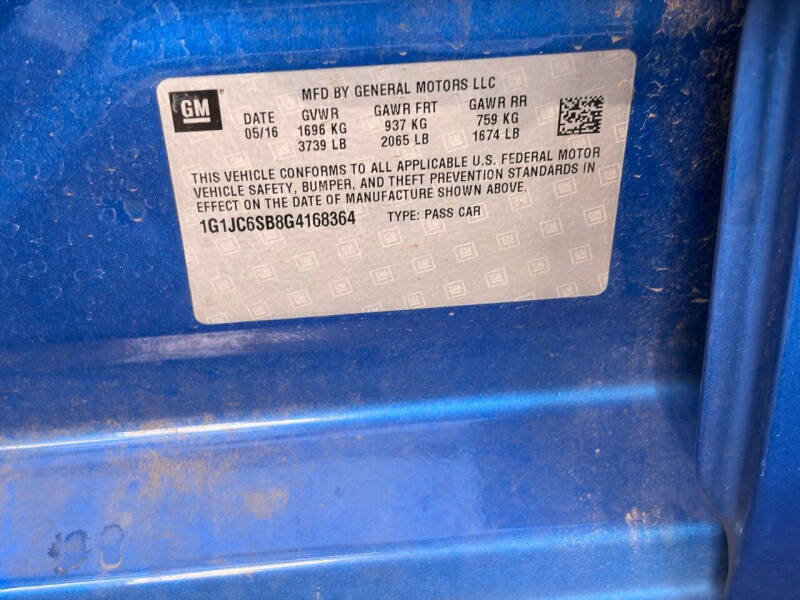 2016 Chevrolet Sonic LT Auto