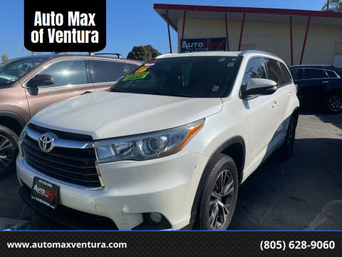 2016 Toyota Highlander for sale at Auto Max of Ventura in Ventura CA