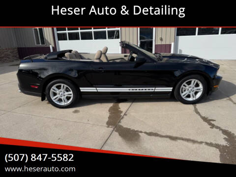 2010 Ford Mustang for sale at Heser Auto & Detailing in Jackson MN