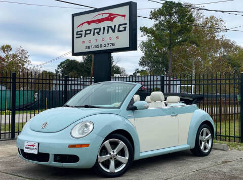 2010 Volkswagen New Beetle Convertible for sale at Spring Motors in Spring TX