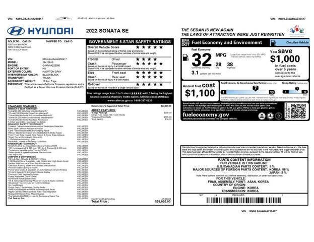 2022 Hyundai Sonata