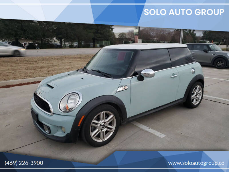 2012 MINI Cooper Hardtop for sale at Solo Auto Group in Mckinney TX