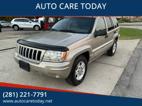 2004 Jeep Grand Cherokee for sale at AUTO CARE TODAY in Spring TX