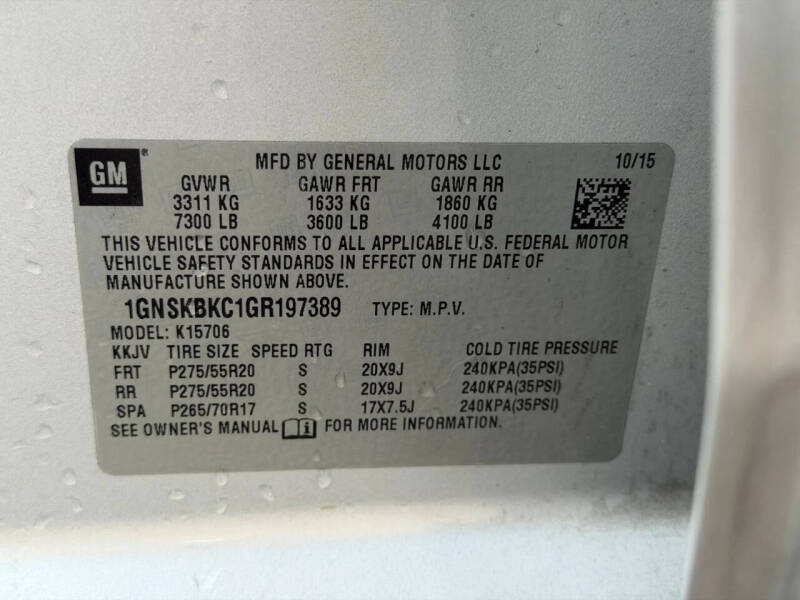 2016 Chevrolet Tahoe LT